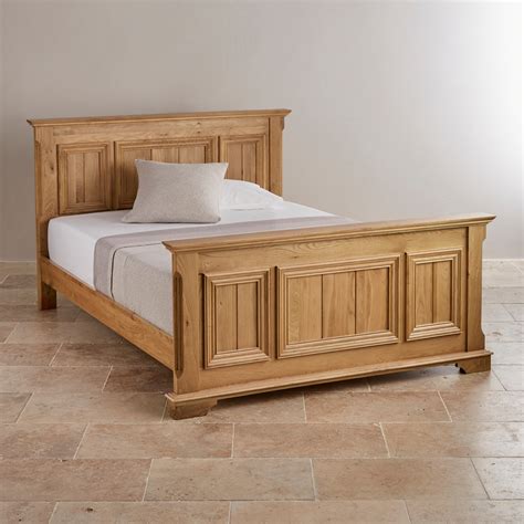 Edinburgh King Size Bed In Natural Solid Oak Oak Furniture Land