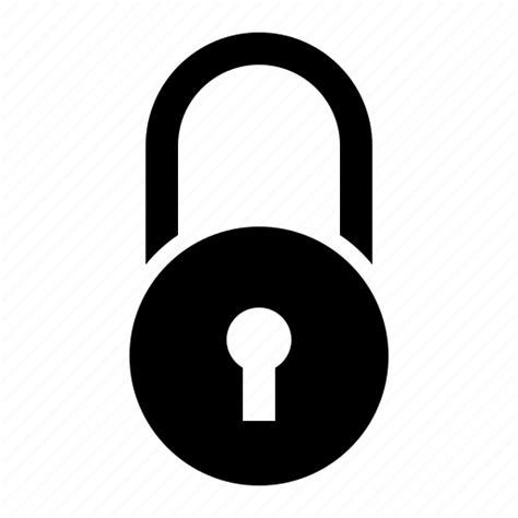 Circle Lock Protect Secure Security Icon Download On Iconfinder