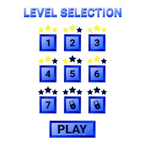 Level Select Vector Hd Images Game Ui Level Selection Pack Ui Game