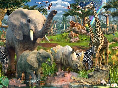 47 Jungle Animal Wallpapers Wallpapersafari