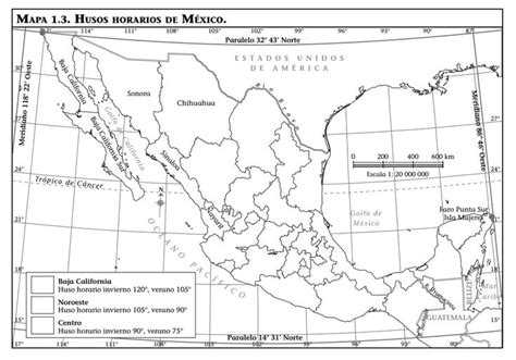 Mapa De La Republica Mexicana Con Husos Horarios Para Imprimir Ajker Sexiz Pix