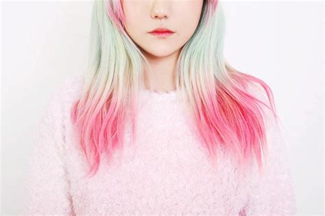 White Hair Pink Tips Long Hairstyles How To