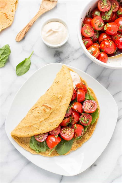 Savory Chickpea Pancakes With Tomatoes Simply Quinoa