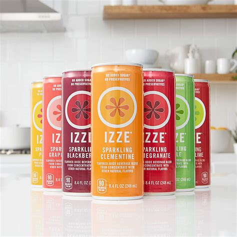 24 Pack Of Izze Sparking Juice 4 Flavor Variety Pack Of 84 Oz Cans