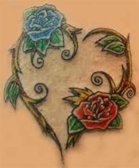Heart And Rose Tattoo Design Ideas Meanings And Pictures Tatring