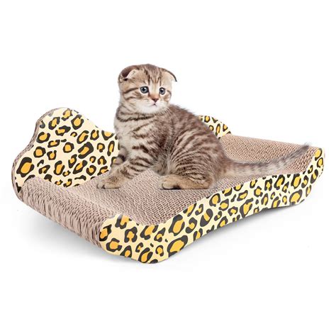 Cat Scratcher Lounge Corrugated Cat Cardboard Couch Scratch Bed