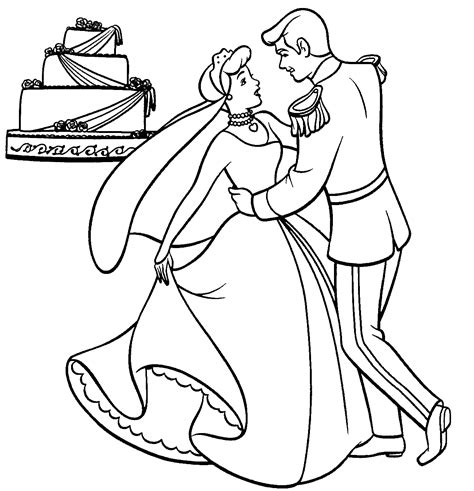 Coloring pages princess cinderella color printable and coloring. Cinderella Coloring Pages | Team colors