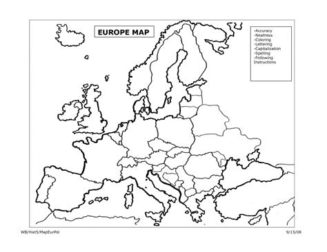 Europe Map Quiz Printable Free Printable Maps