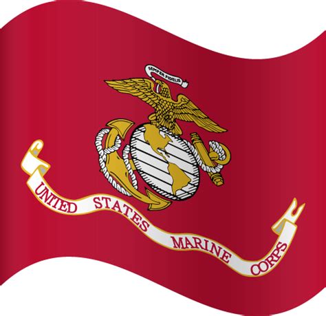 Vector Country Flag of the United States Marine Corps - Waving | Vector ...