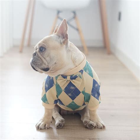 Denim French Bulldog Overalls Adjustable Fit Six Different Sizes