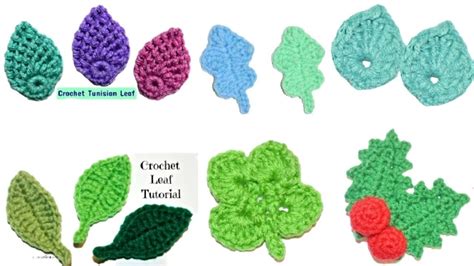 How To Crochet A Leaf Tutorials Youtube