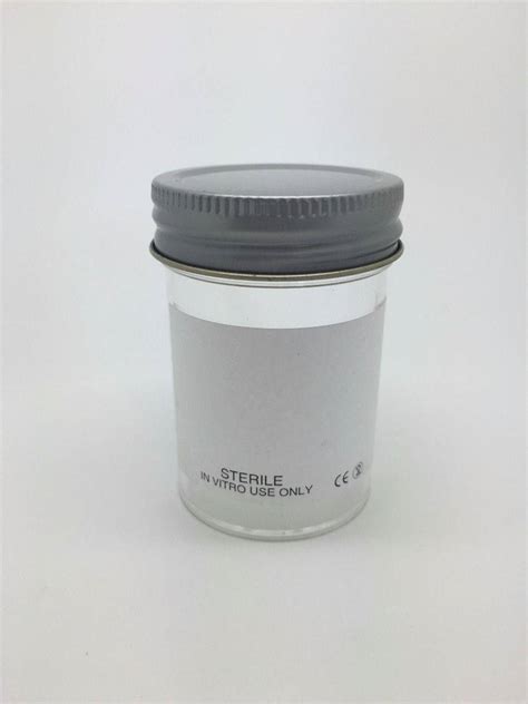 60ml Polystyrene Containerplain Label Metal Cap