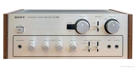 Looking for the definition of ta? Sony TA-2650 Stereo Integrated Amplifier Manual | HiFi Engine