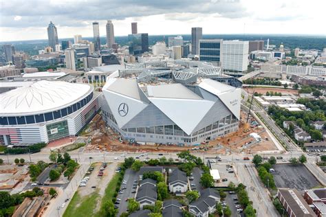 Seats were awesome and the this will be the first sunday night game in the brand new mercedes benz stadium! Hotel Near Mercedes-Benz Stadium| The Westin Peachtree ...