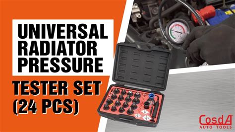 Don't forget to test the radiator cap as well. Universal Radiator Pressure Test Kit (24pcs) - YouTube