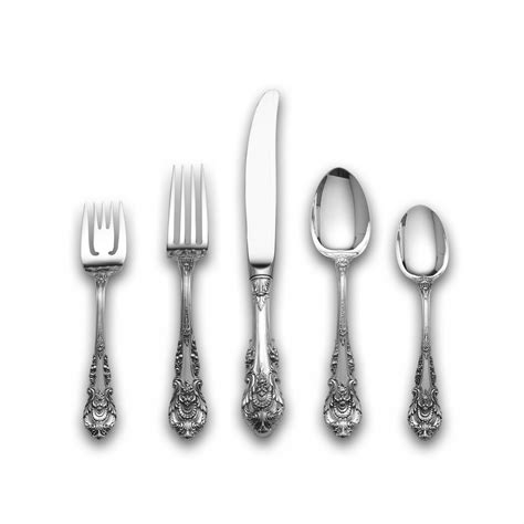 Wallace Sterling Silver Sir Christopher Flatware Set Service For 12