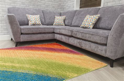 Multicolour Spectrum Modern Rug Candy