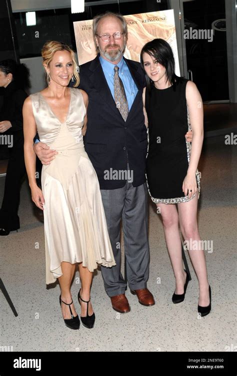 Actress Maria Bello Left Actor William Hurt Center And Actress Kristen Stewart Arrive At The