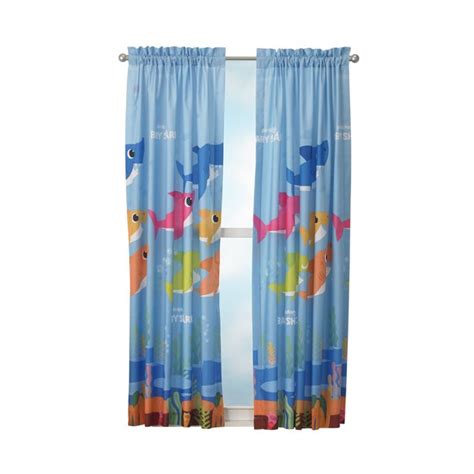 Bedroom curtain holds important function for your bedroom. Baby Shark Kids Bedroom Microfiber Window Curtain Set, 2 ...