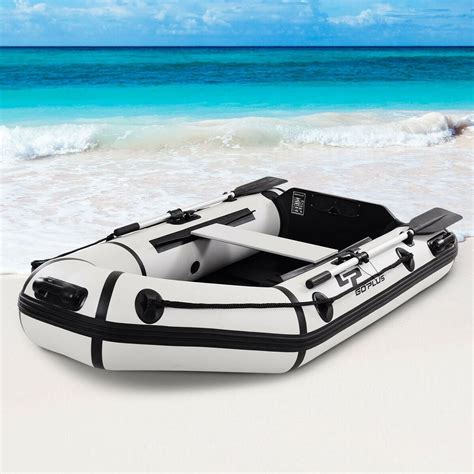 Goplus 2 Person 75 Ft Inflatable Fishing Tender Rafting Dinghy Boat