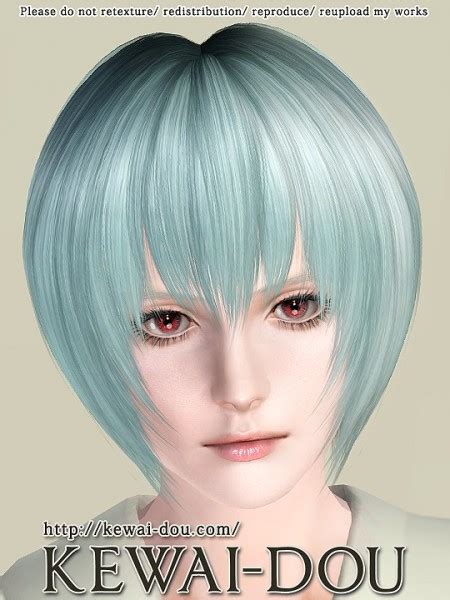 Layered Bob With Bangs Hairstyle By Kewai Dou The Sims 3 Catalog