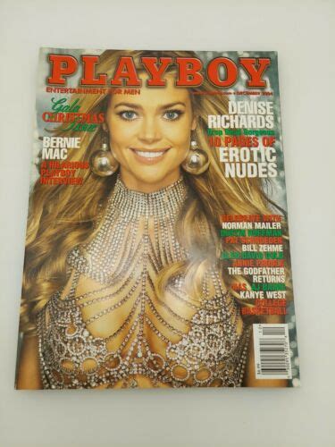 Playboy Magazine December Complete Denise Richards Tiffany