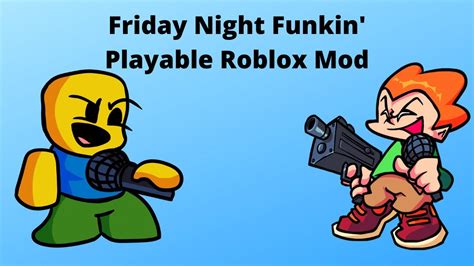 Friday Night Funkin Mod Roblox Noob Character Youtube