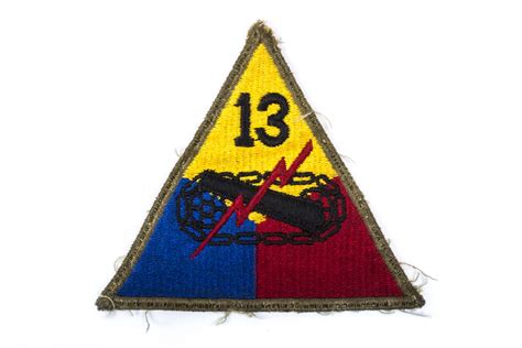 Us 13th Armored Division Patch Fjm44
