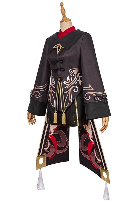 shipping genshin impact hutao cosplay costume game suit uniform hu