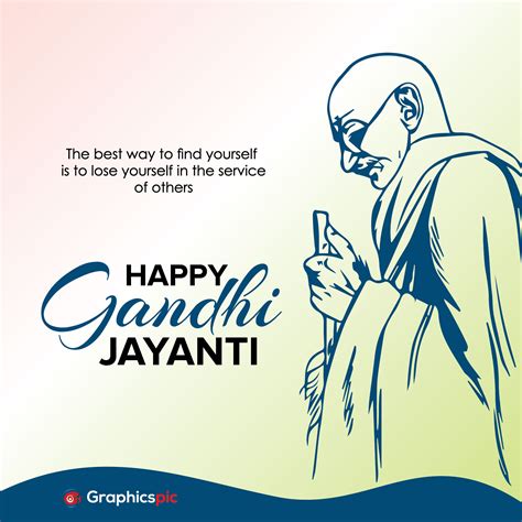 Vector Illustration Of Happy Gandhi Jayanti Celebration Poster Or