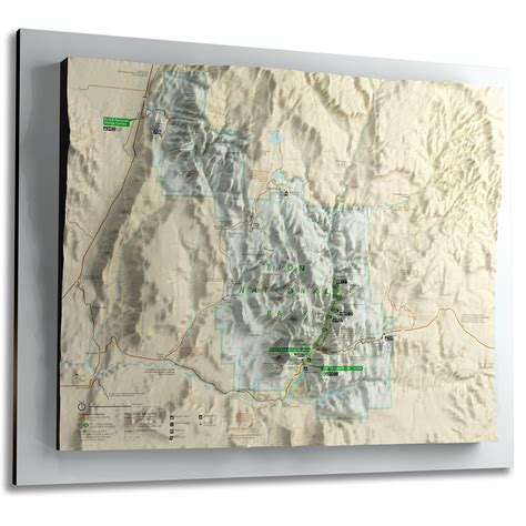 Zions National Park 2022 Nps 3d Raised Relief Map