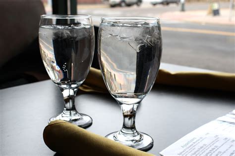 Water Glasses On Restaurant Table Picture Free Photograph Photos Public Domain