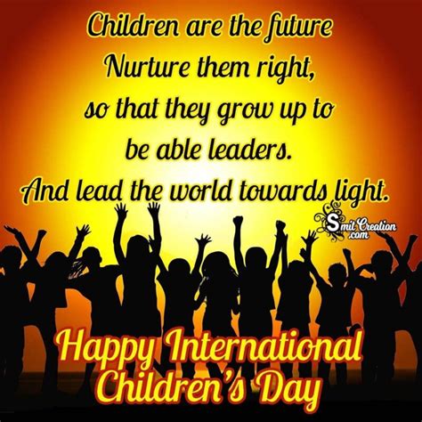 Happy International Childrens Day Message Image
