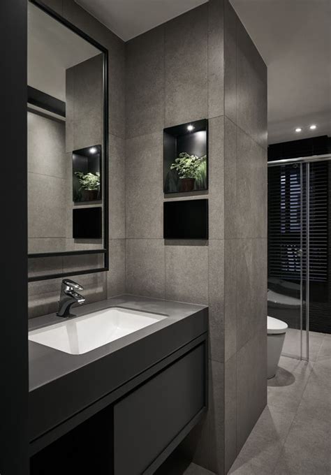 Modern small bathroom designing idea. Type / Residential Year / 2016 Services / Interior design ...