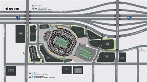 Allegiant Stadium On A Map Image To U