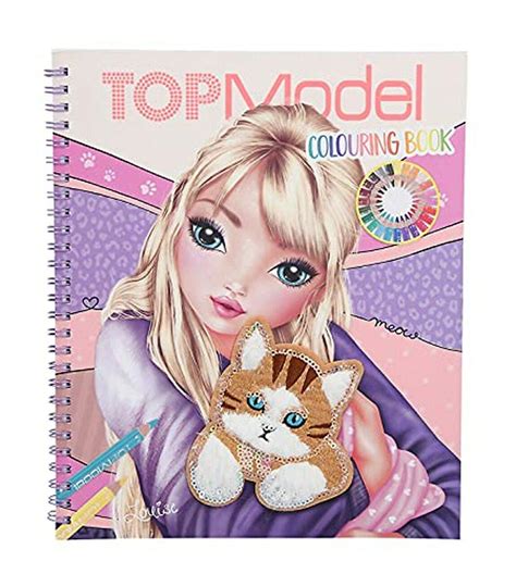 Top Model Colouring Book With Reversible Sequins