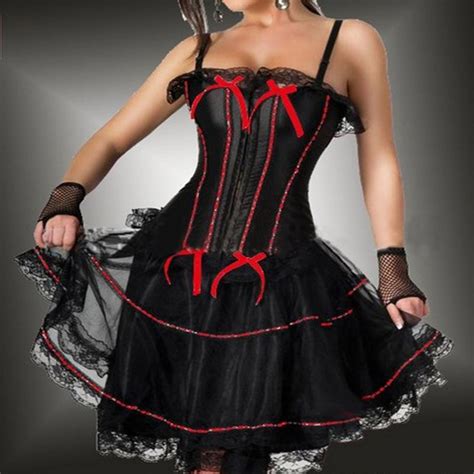 2019 New Plus Size Black Pink Red Lace Trimmed One Piece Straps Overbust Gothic Boning Corset
