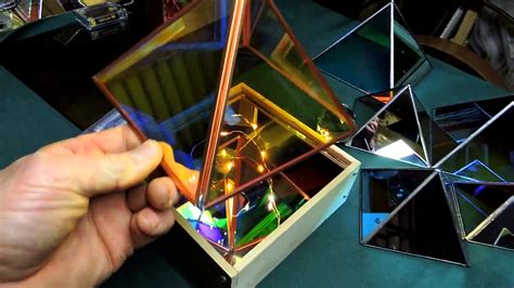 Dichroic Boro Glass Infinity Mirror Effect Pyramids 003 Youtube