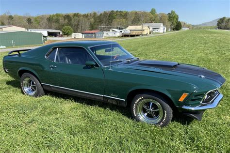 For Sale 1970 Ford Mustang Mach 1 Dark Ivy Green 351ci Windsor V8