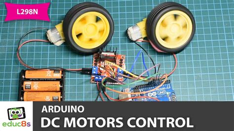How To Control A Dc Motor With L298n Driver And Arduino Uno Youtube