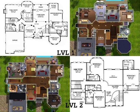 Home, house, ray_sims, sims 4, the sims resource, tsrjanuary 28, 2021. Sims Mansion Floor Plans Also House Blueprints Moreover ...