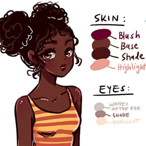 Drawing Tips Dark Skin Art Reference Subjects Inspiration Blush