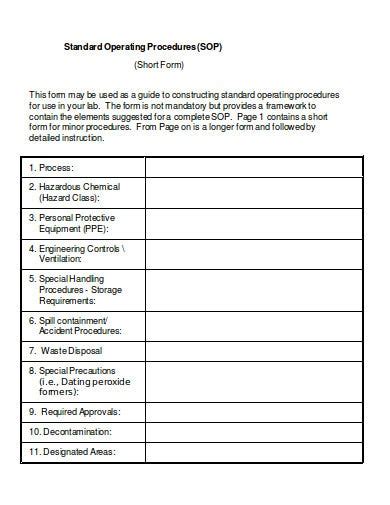 Free 10 Operating Procedures Templates In Pdf Ms Word Free