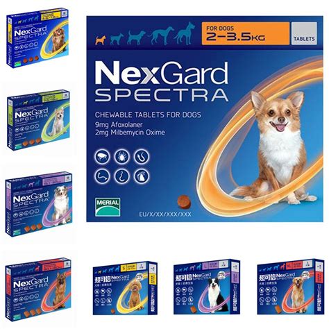 Nexgard Spectra Oral Trentment For Dog Fleas And Ticks Intestinal Worms