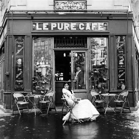 Cafe Society Old Photos Parisian Cafe