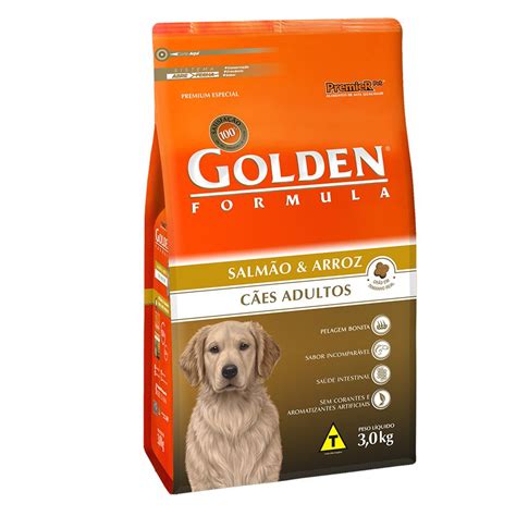 Ração Golden Fórmula Salmão e Arroz Alimento Premium Especial Cães Adultos Compra Lord