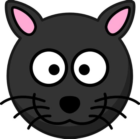 Black Cat Head Clip Art At Vector Clip Art Online Royalty