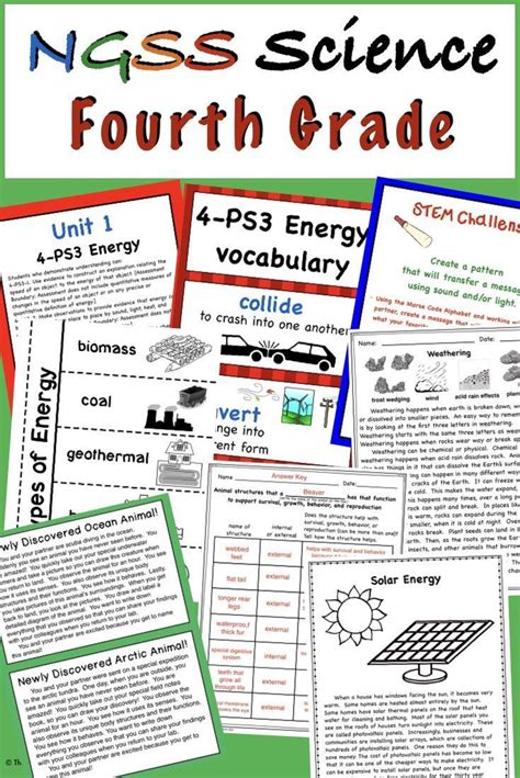 4th Grade Science Lesson Plans