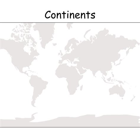Continent Maps For Teaching The Continents Of The World