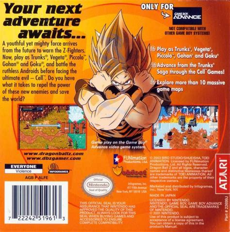 There should be a dinosaur. Dragon Ball Z: The Legacy of Goku II Box Shot for Game Boy ...